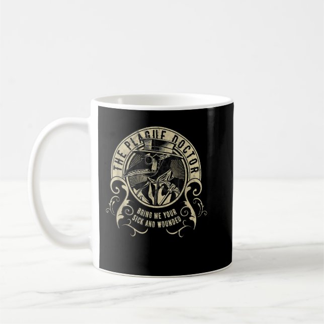 The Plague Doctor  Coffee Mug (Left)