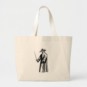 The Plague Doctor. Large Tote Bag
