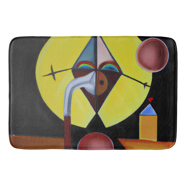 The Plague Doctor - Oil Painting Bath Mat (Front)