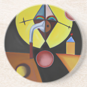 The Plague Doctor - Oil Painting Coaster