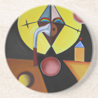 The Plague Doctor - Oil Painting Coaster