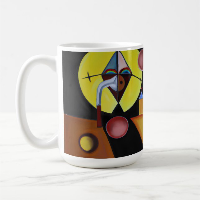 The Plague Doctor - Oil Painting Coffee Mug (Left)