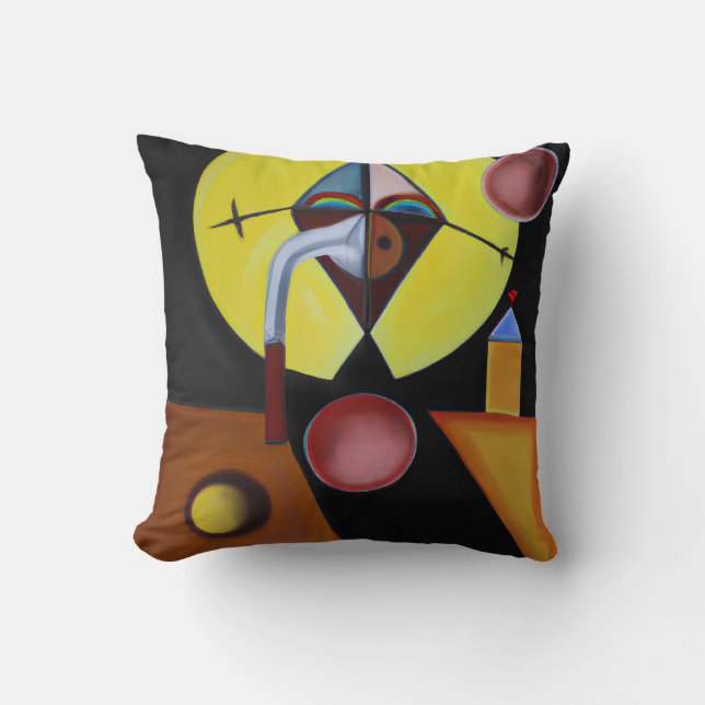The Plague Doctor - Oil Painting Cushion (Front)
