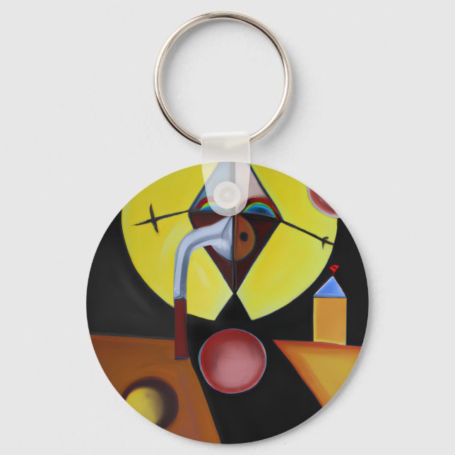 The Plague Doctor - Oil Painting Key Ring (Front)