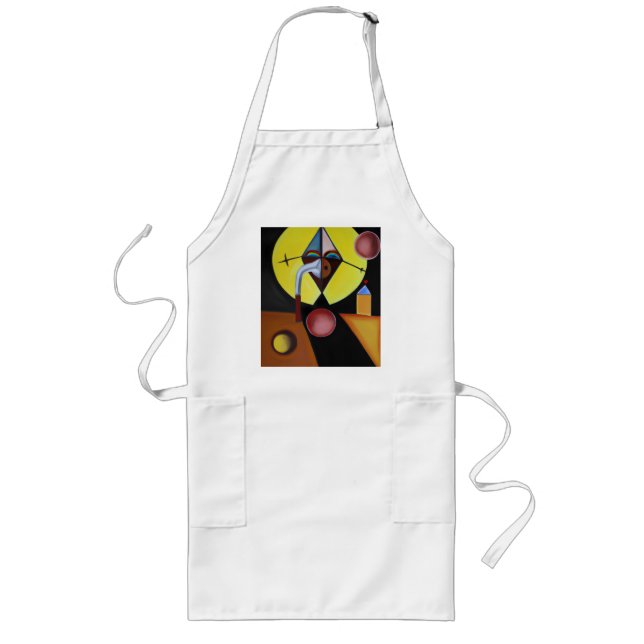 The Plague Doctor - Oil Painting Long Apron (Front)