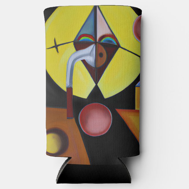 The Plague Doctor - Oil Painting Seltzer Can Cooler (Front)