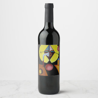 The Plague Doctor - Oil Painting Wine Label