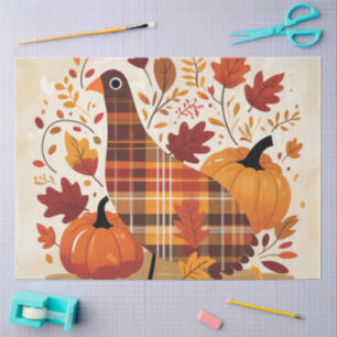 The Plaid Turkey Waltz Tissue Paper