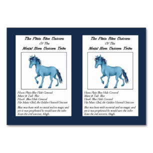 The Plain Blue Unicorn Trading Card-