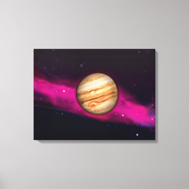 The Planet Jupiter Canvas Print (Front)
