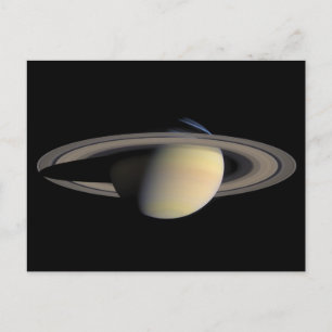 The Planet Saturn from Cassini Orbiter Postcard