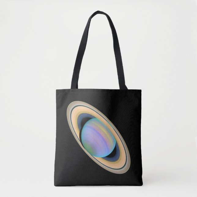 The Planet Saturn Tote Bag (Front)