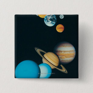 The Planets 15 Cm Square Badge