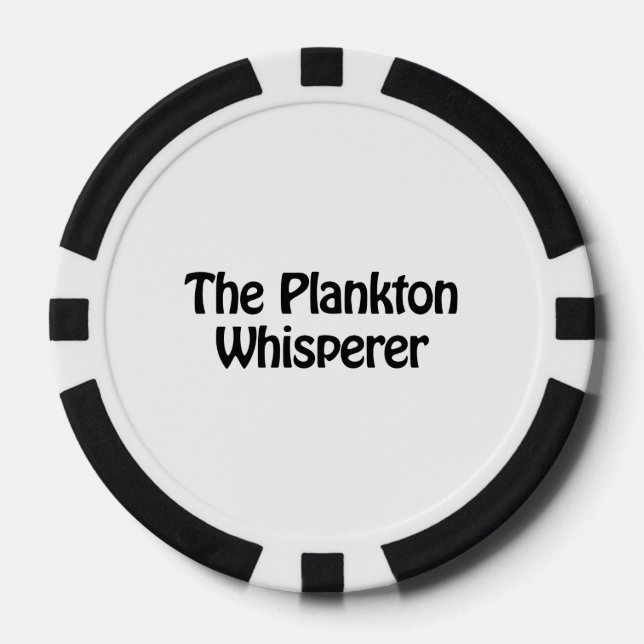 the plankton whisperer poker chips (Front)