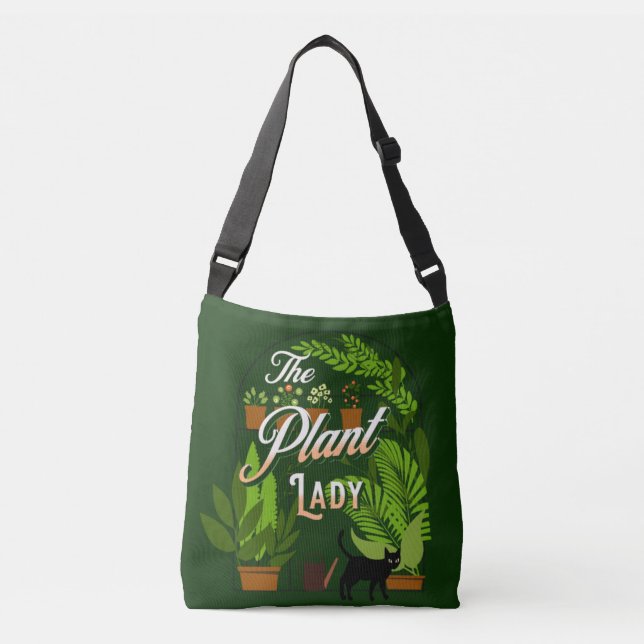 The Plant Lady | Green Thumb | Houseplant Addict  Crossbody Bag (Front)