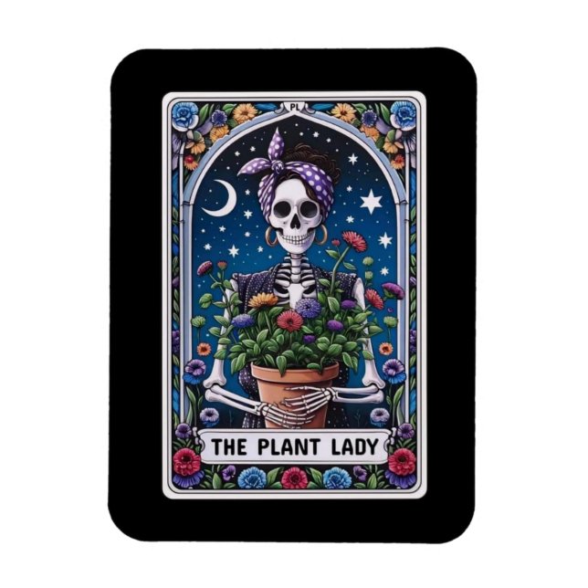 The Plant Lady Tarot Card Magnet (Vertical)