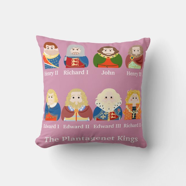 The Plantagenet Kings (named) Cushion (Front)