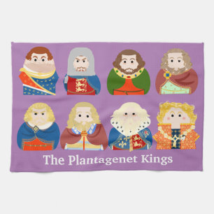 The Plantagenet Kings  Tea Towel