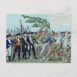 The Planting of a Tree of Liberty, c.1789 Postcard