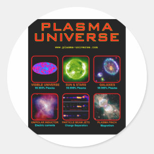 The Plasma Universe Classic Round Sticker