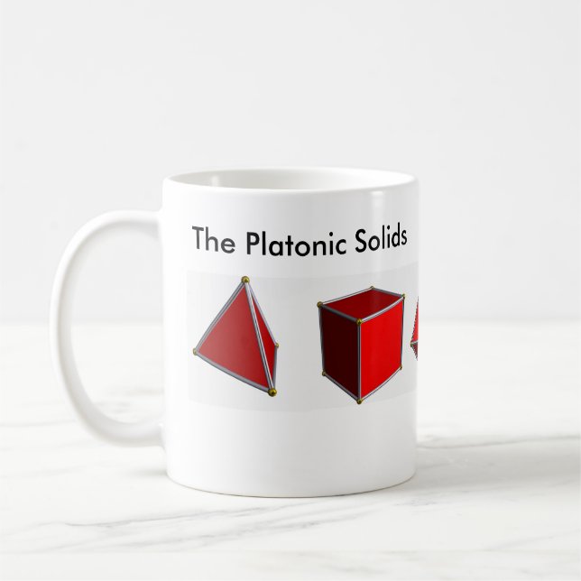 The Platonic Solids Coffee Mug (Left)