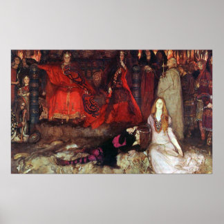 The Play Scene in "Hamlet" Poster