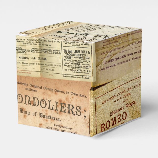 The Playbills Favour Box (Front Side)