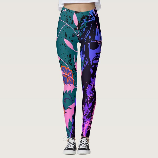 The Player Retro vintag Leggings (Front)