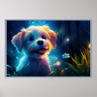 The Playful Antics of the Cute Pooch