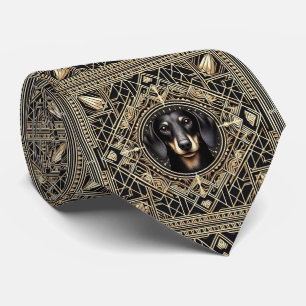 The Playful Dog Lover   Dachshund Dog Daddy Tie