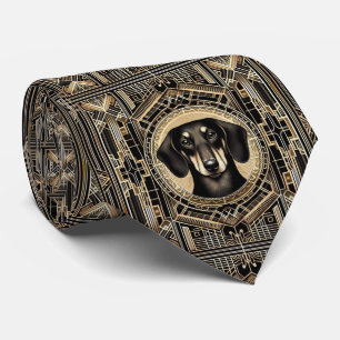 The Playful Dog Lover   Dachshund Dog Daddy Tie