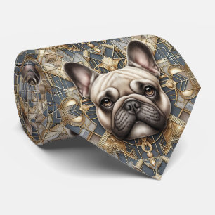 The Playful Dog Lover French Bulldog Dog Daddy Tie