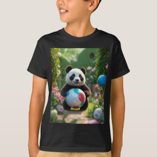 The Playful Panda and the Ball T-Shirt