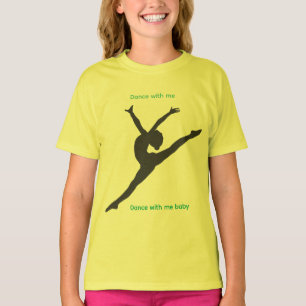 The Playground T-Shirt with dancer in chartreuse
