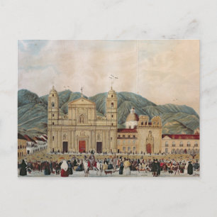 The Plaza de Bolivar, Bogota, 1837 Postcard
