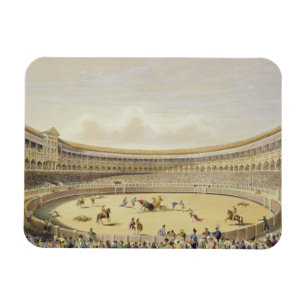 The Plaza de Toros of Madrid, 1865 (colour litho) Magnet