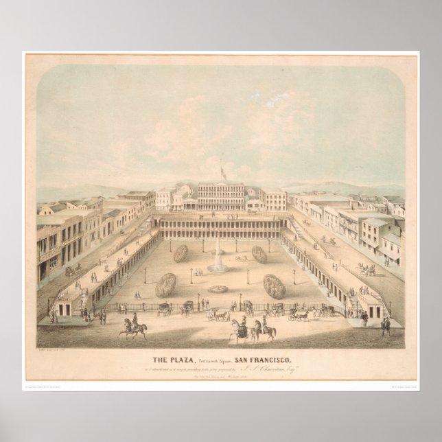 The Plaza, Portsmouth Square, S.F. (1335A) Poster (Front)