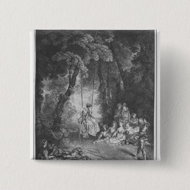 The pleasures of summer 15 cm square badge (Front)