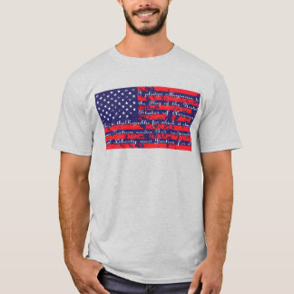 The Pledge of Allegience American Flag T-Shirt