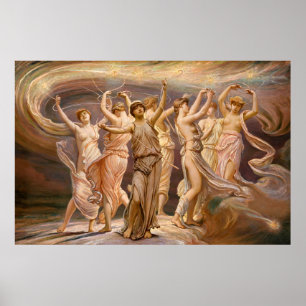 The Pleiades by Elihu Vedder, 1885 Poster