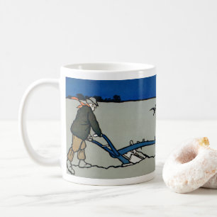 The Ploughman by Cecil Aldin (1870-1935) Coffee Mug