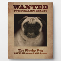 The Plucky Pug Plaque