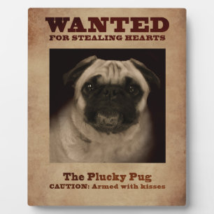 The Plucky Pug Plaque