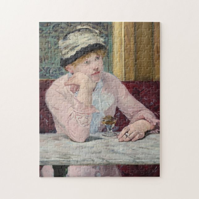 The Plum by Manet Impressionist Painting Jigsaw Puzzle (Vertical)
