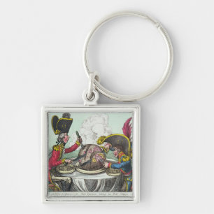 The Plum Pudding in Danger, 1805 Key Ring