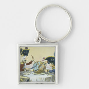 The Plum Pudding in Danger, 1805 Key Ring