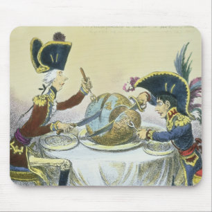 The Plum Pudding in Danger, 1805 Mouse Mat