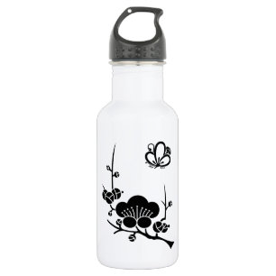 The plum-tree is in the middle of the shade 532 ml water bottle