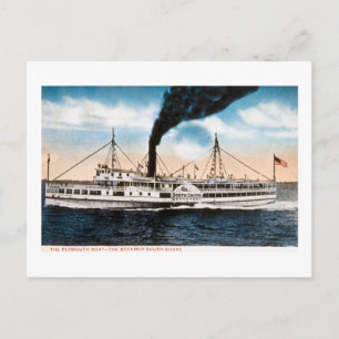 The Plymouth Boat - Steamer South Shore Postcard