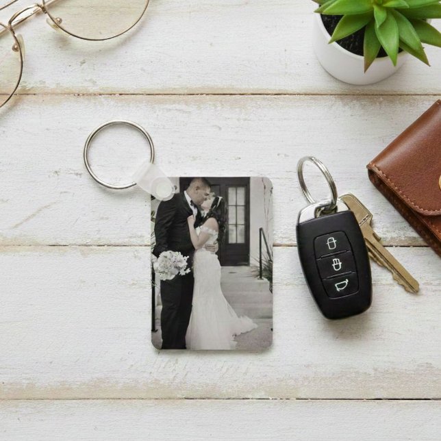 The Pocket Memory – Personalized Photo and Date  Key Ring (Creator Uploaded)